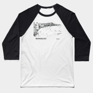 Honolulu - Hawaii Baseball T-Shirt